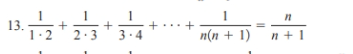 13. + + + 2 3 n(n + 1) + 1