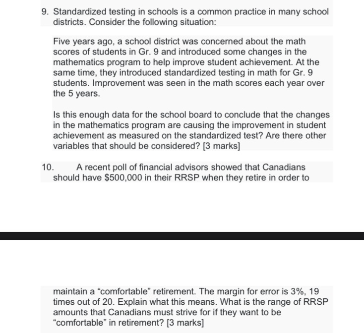 9. Standardized testing in schools is a common