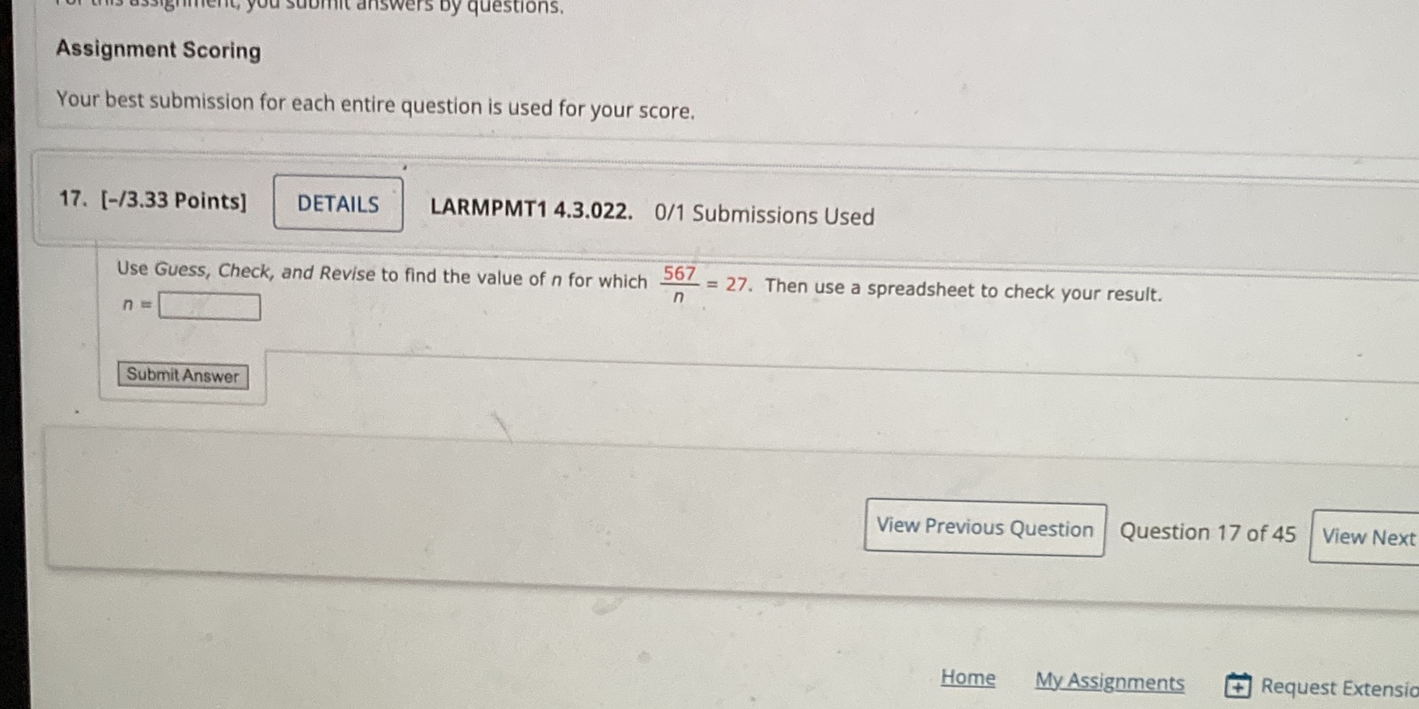 omit answers by questions. Assignment Scoring