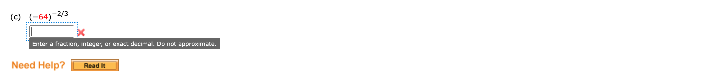 \f(c) (-64)-2/3 . . . ....."...........: ...