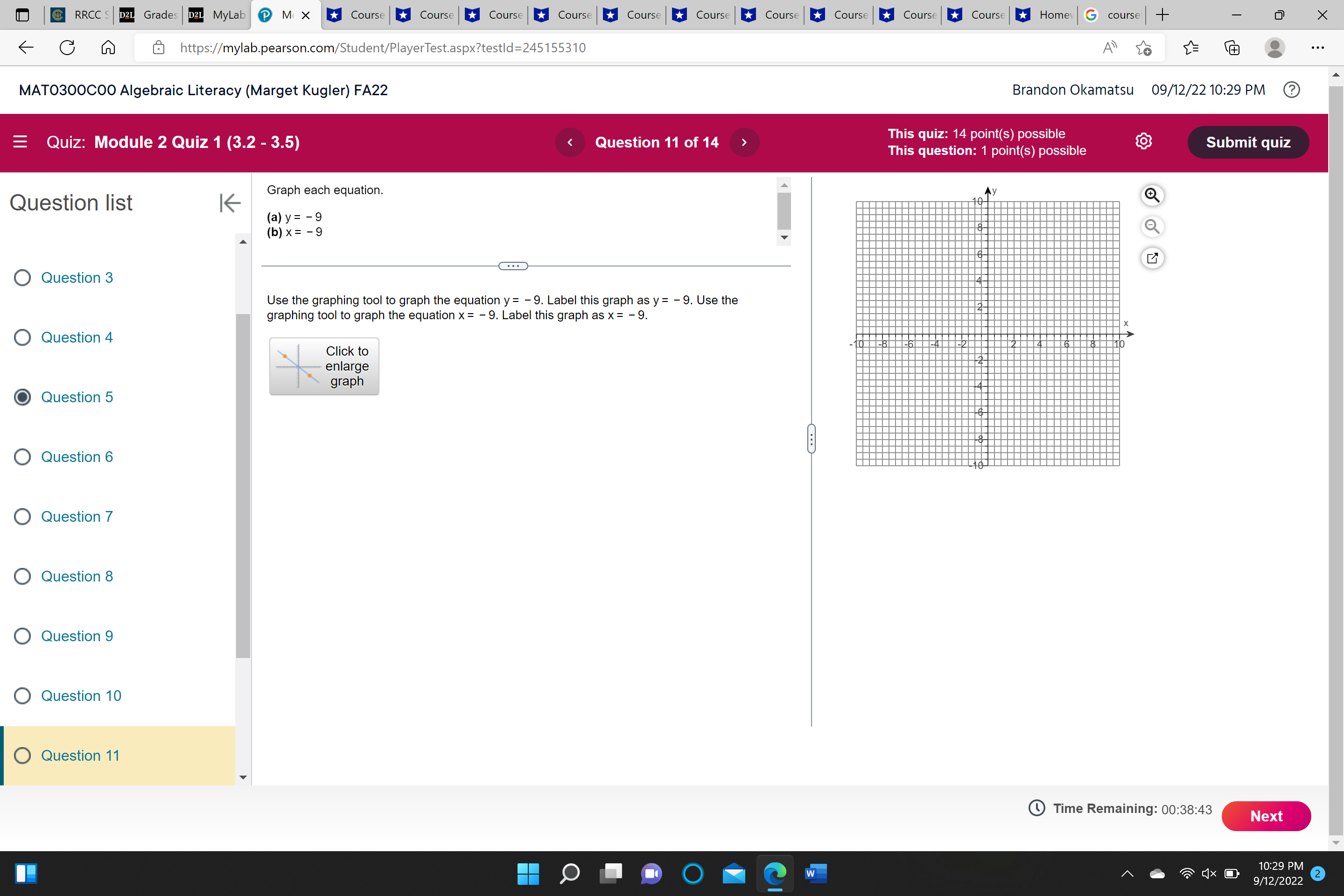 @ RRCC S D2L Grades DEL MyLab @ M X Course *