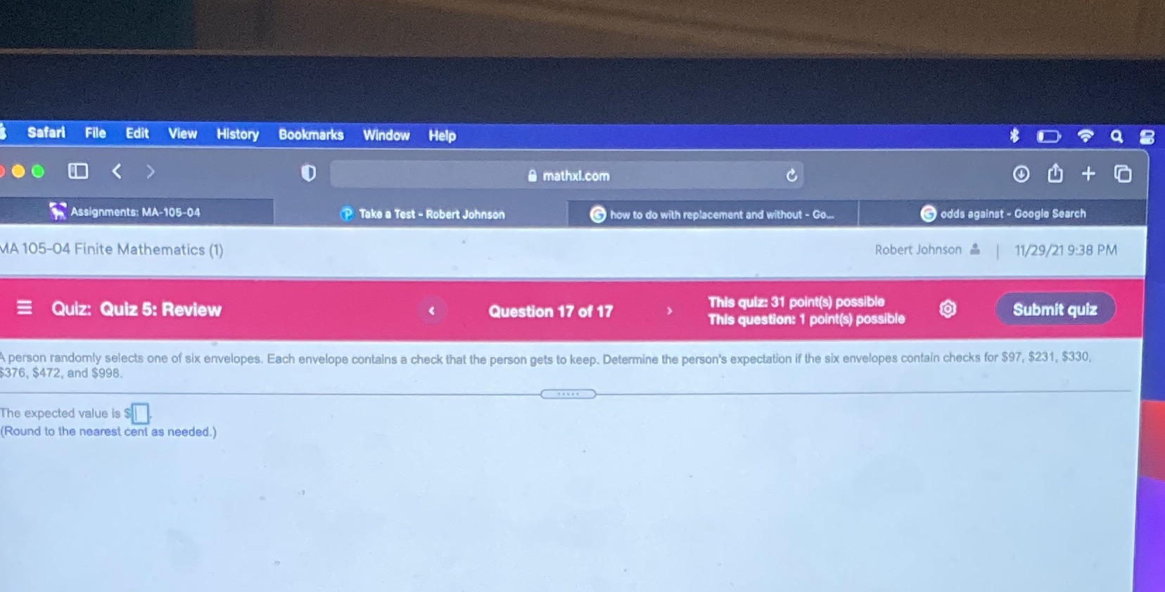 Safari File Edit View History Bookmarks Window