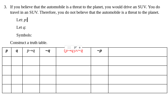 3. If you believe that the automobile is. a