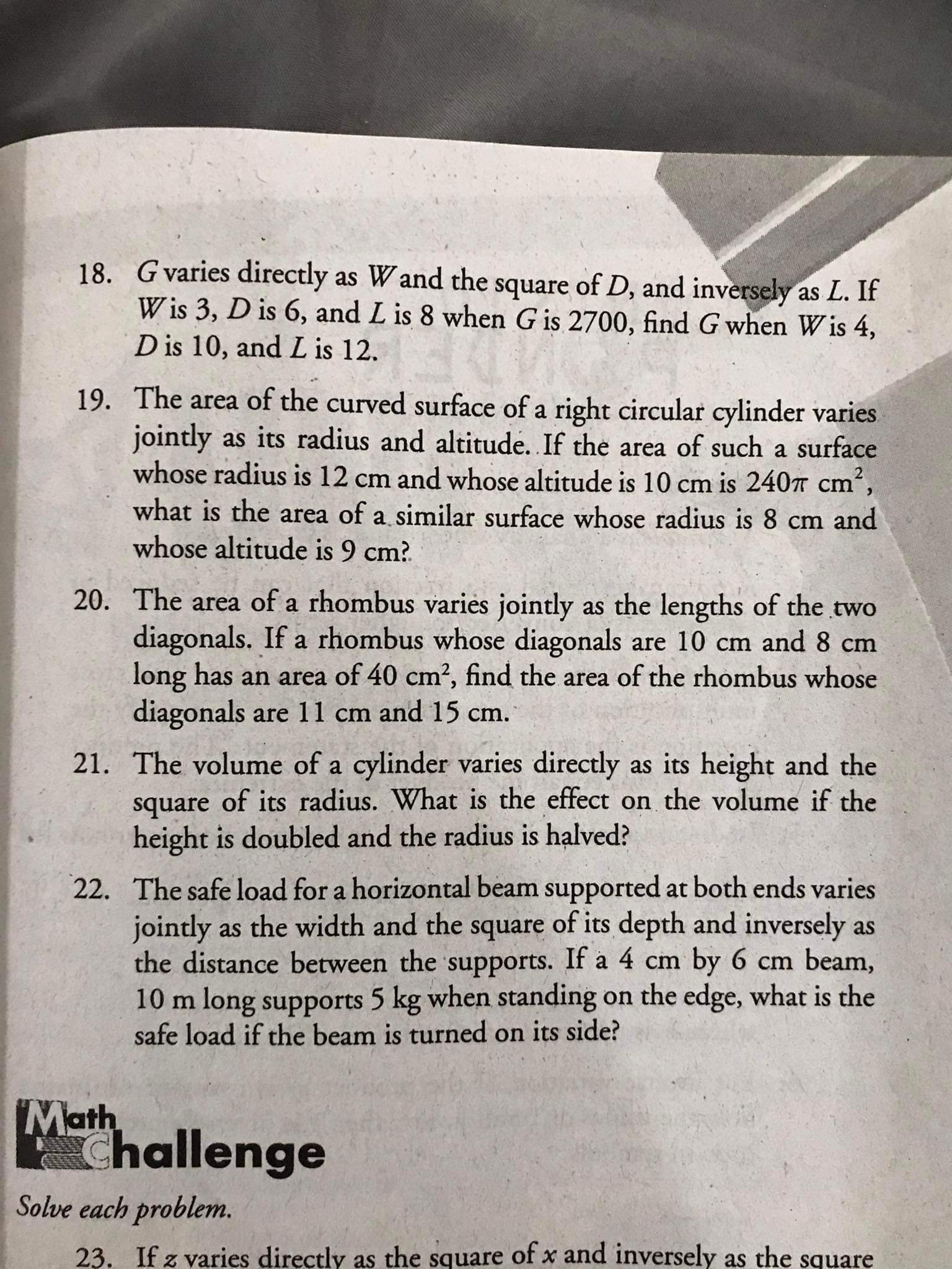 Lesson: SOLUTION The equation is a = k To solve