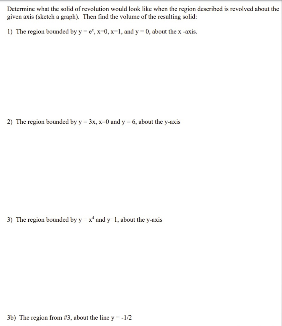 For each of the following problems, first draw a