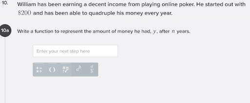 question 1: 5. 4x - 1 Consider the exponential