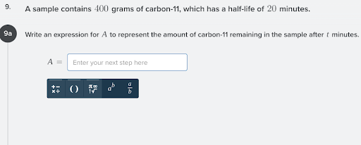 question 1: 5. 4x - 1 Consider the exponential