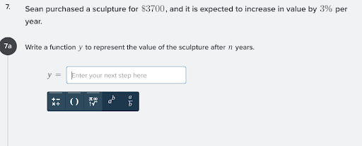 question 1: 5. 4x - 1 Consider the exponential