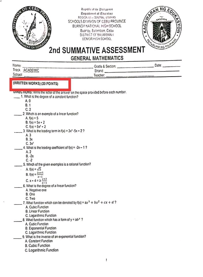 CEBUS PRC Orputment of Courttion HARAN NG EDU