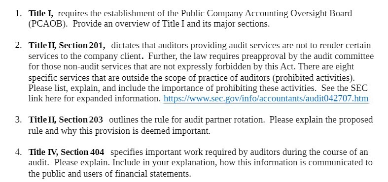 l. I_..o Title I, requires the establishment of