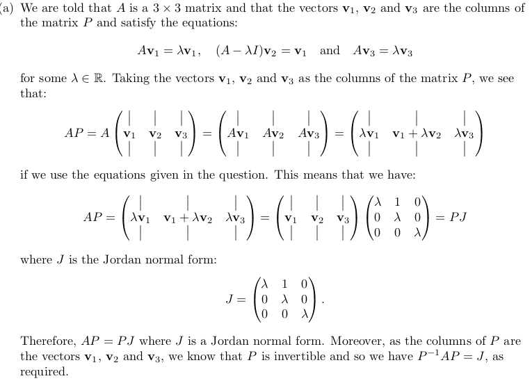 This is a Linear Algebra Question. Both the
