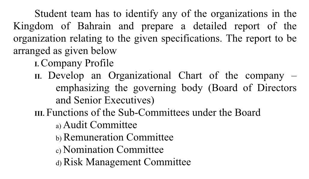 Student team has to identify any of the