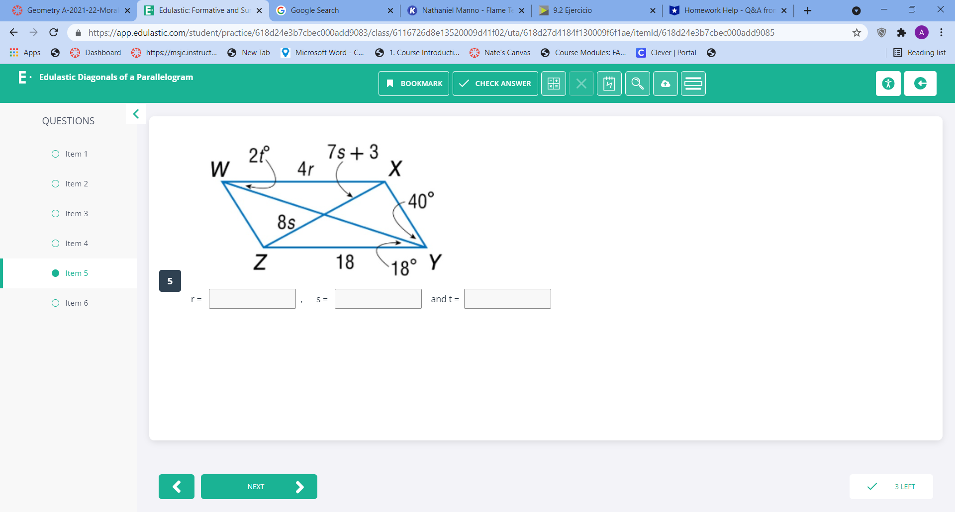 Geometry A-2021-22-Moral X E Edulastic: Formative