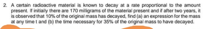 This is Differential Equations problem.Provide