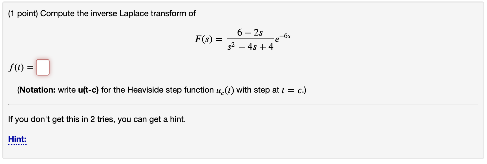 help and show work please (1 point) Compute the
