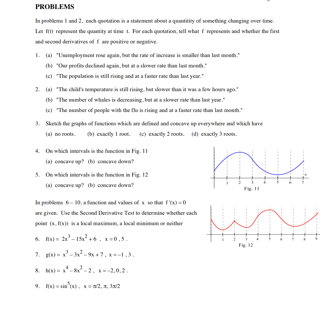 I just need 2, 8, and 18 PROBLEMS In problems 1