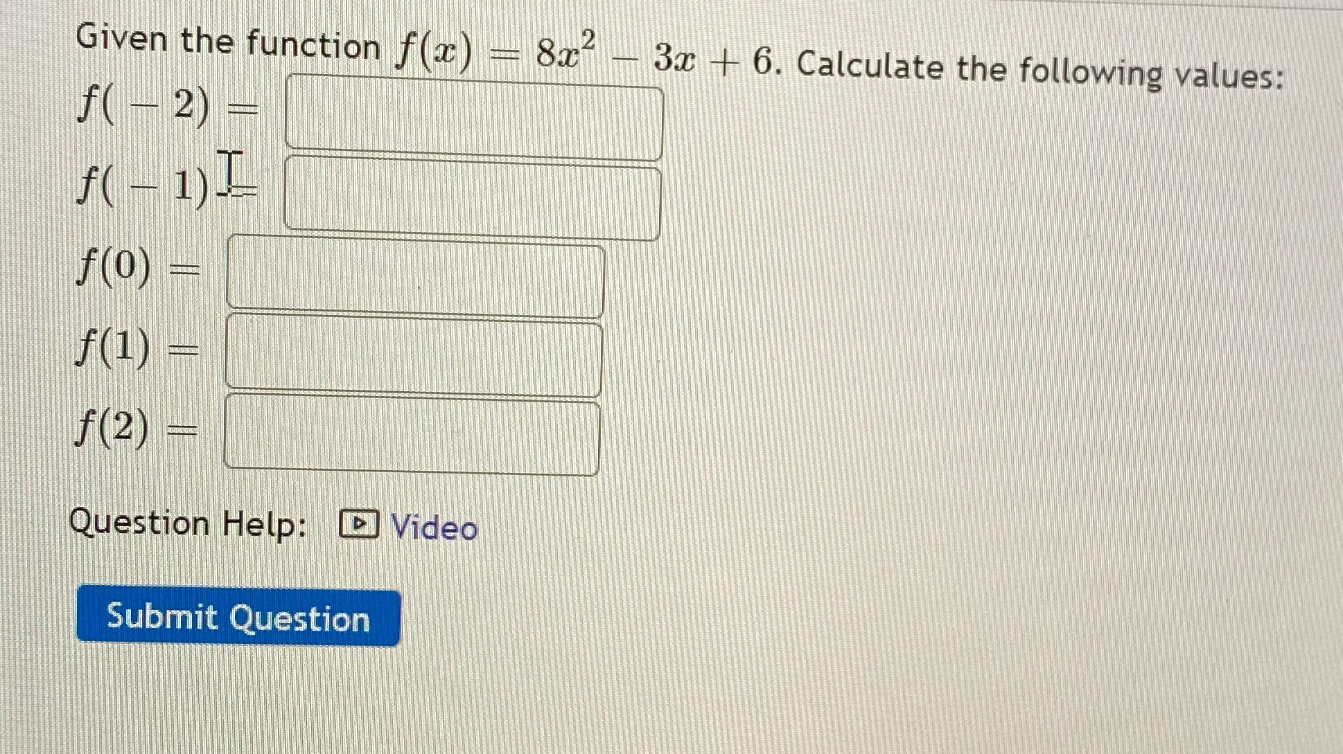 Functions and function notation. Given the