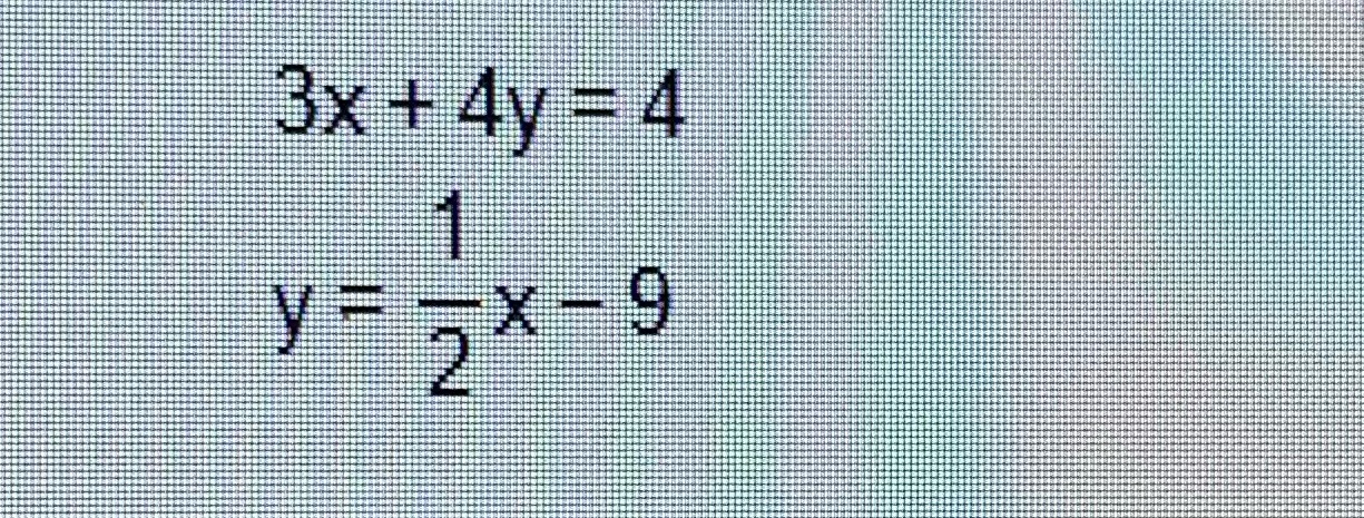 Solve by substitution \f