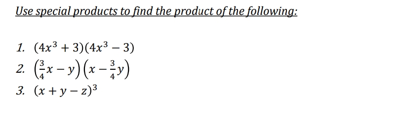 answer with complete solution Use special