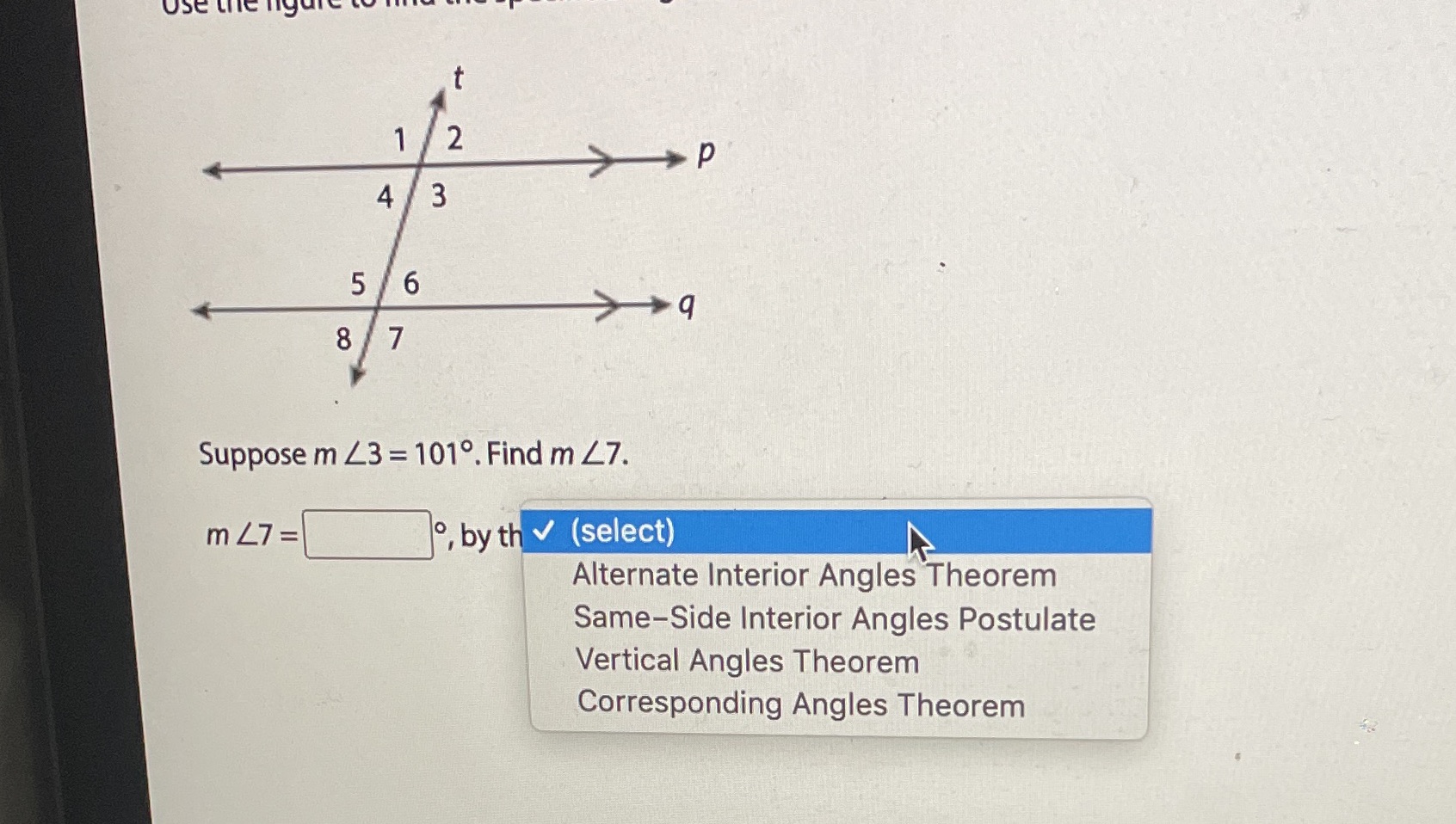 use the ng 1 N P 4 W 5 6 8 7 Suppose m 43 = 1010.