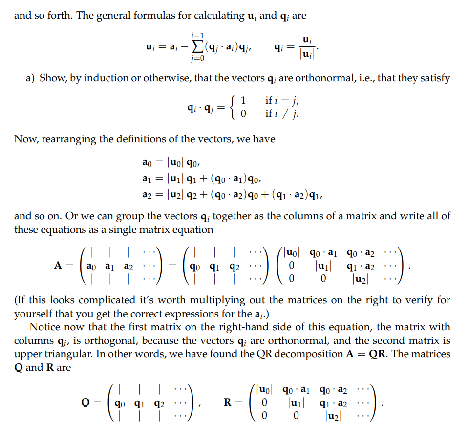 Exercise 6.8: The QR algorithm In this exercise