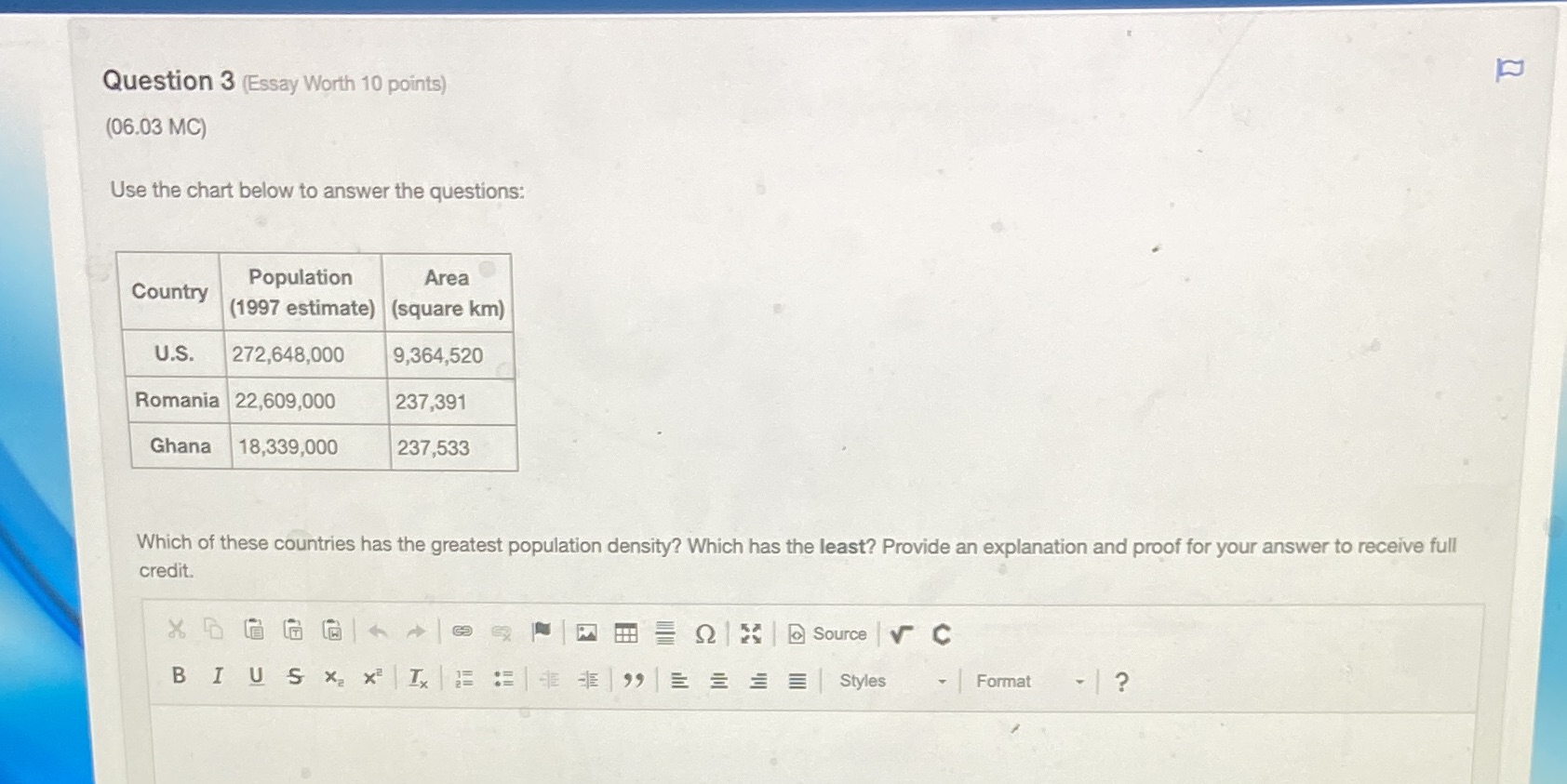 Hurry pls Question 3 (Essay Worth 10 points)