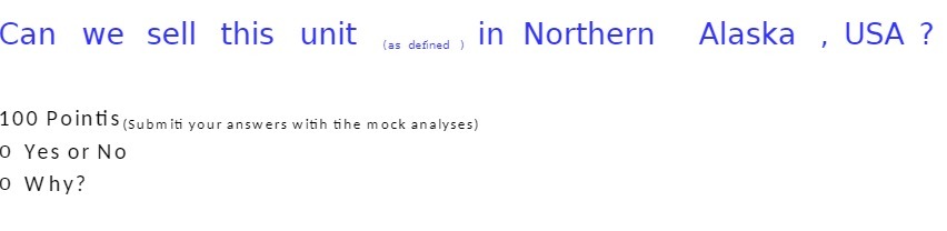 Can we sell this unit (as defined in Northern