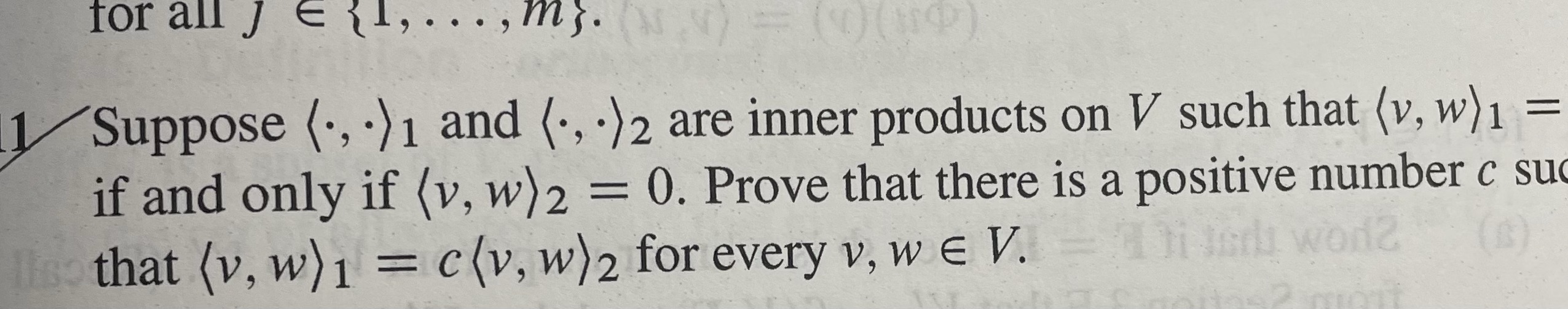 for all J ell, ..., ms. (v) Suppose (., .) 1 and