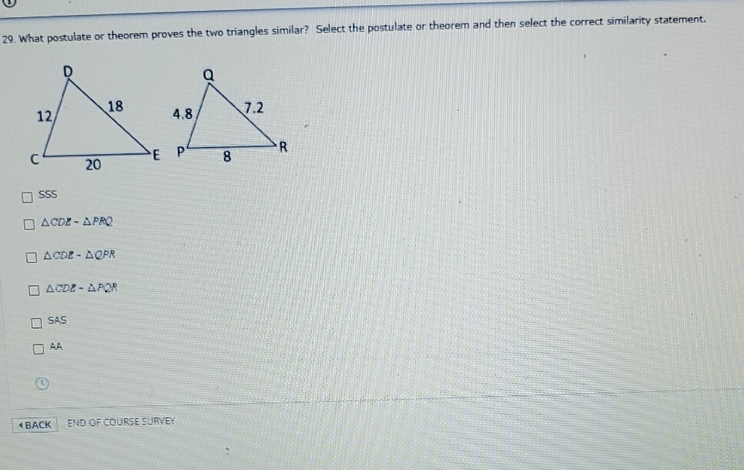 what postulate or theorem proves the two