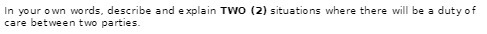 In your own words, describe and explain TWO (2)