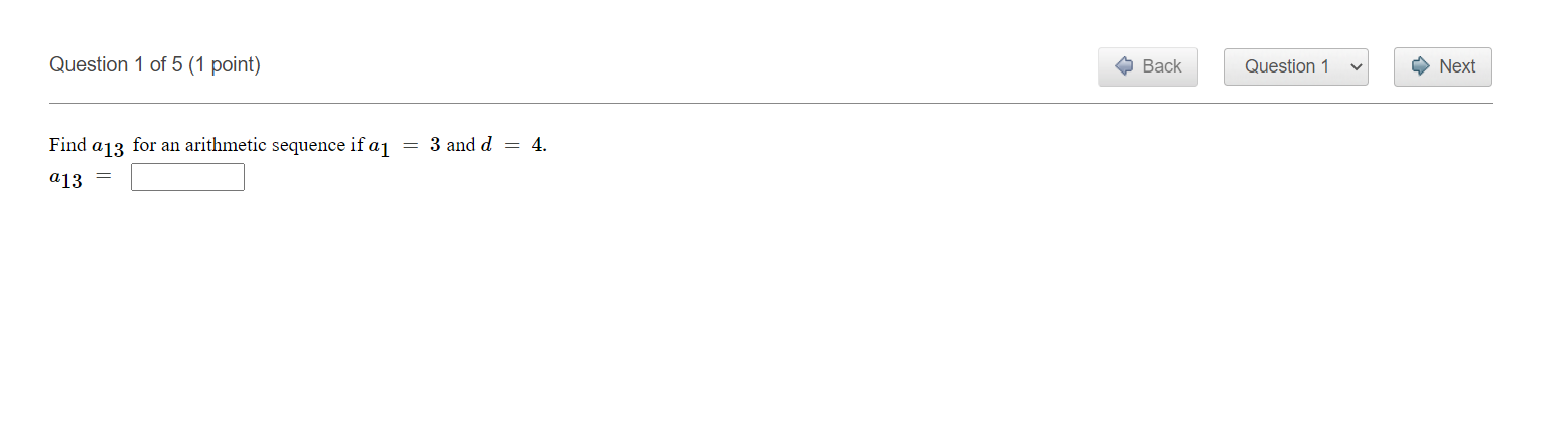 \fQuestion2of5(1 point) t p Back | ' Questionz v|