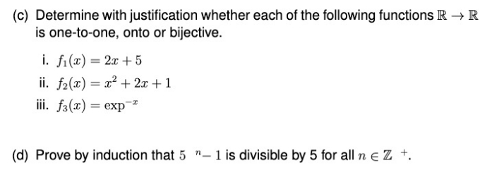 kindly solve (c) Determine with justification