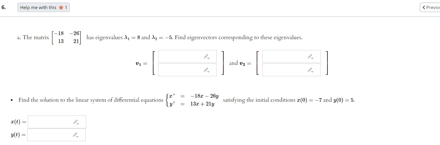8. Help me with this * 1 < Previous Next > For
