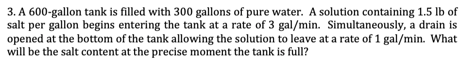 what will be the salt content at the precise