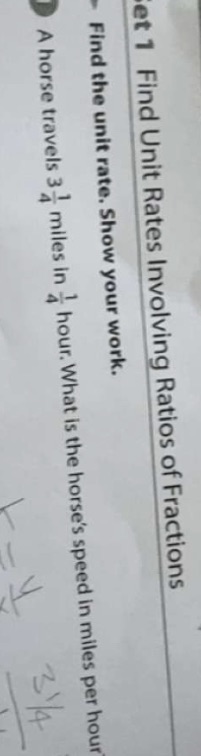 et 1 Find Unit Rates Involving Ratios of