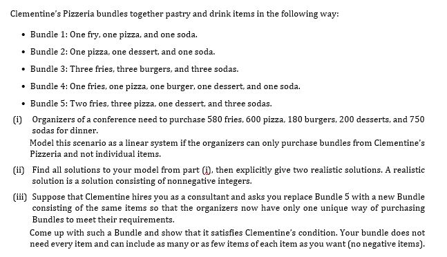 Clemenne's Pizzeria bundles together pastry