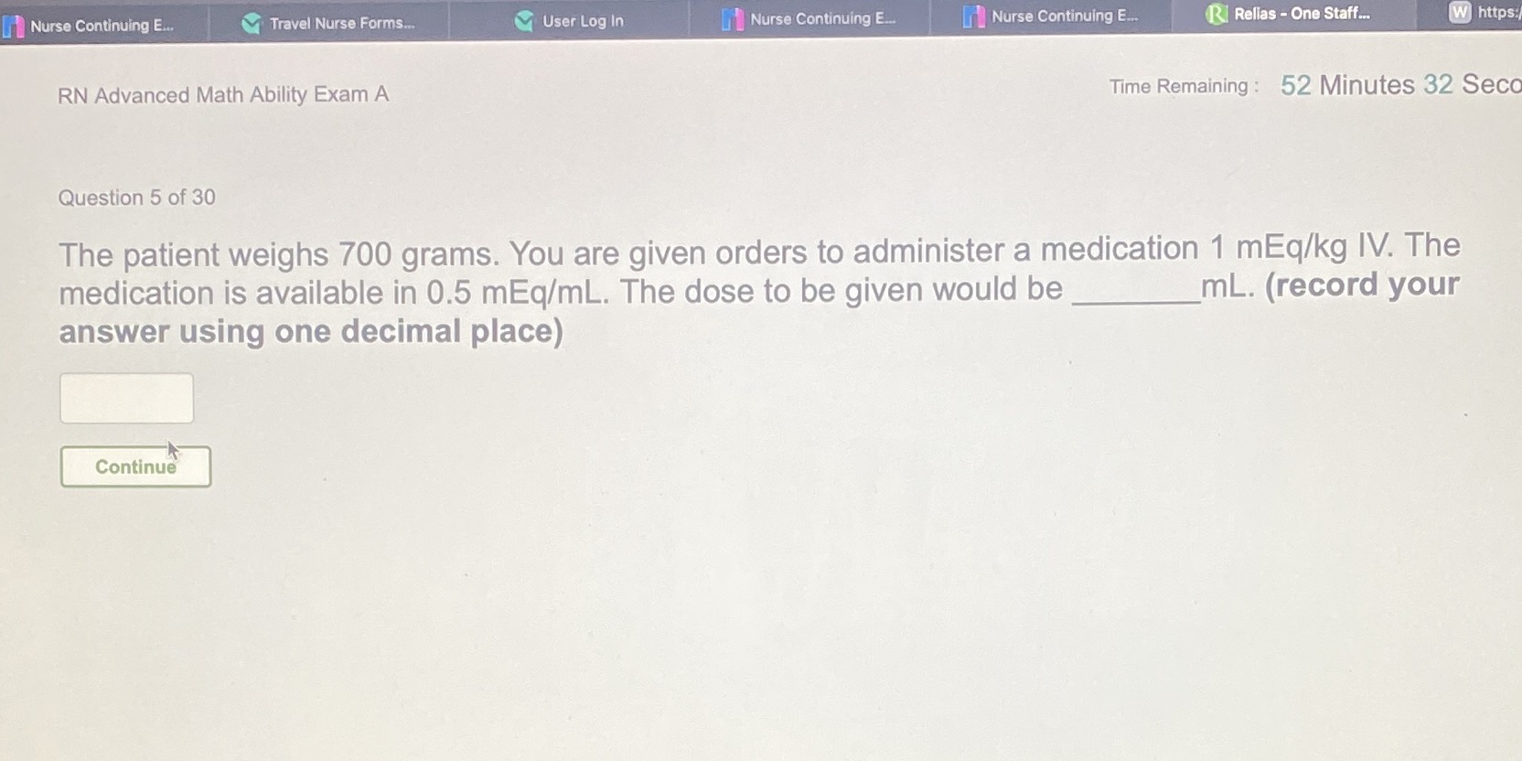 Nurse Continuing E. Travel Nurse Forms. User Log