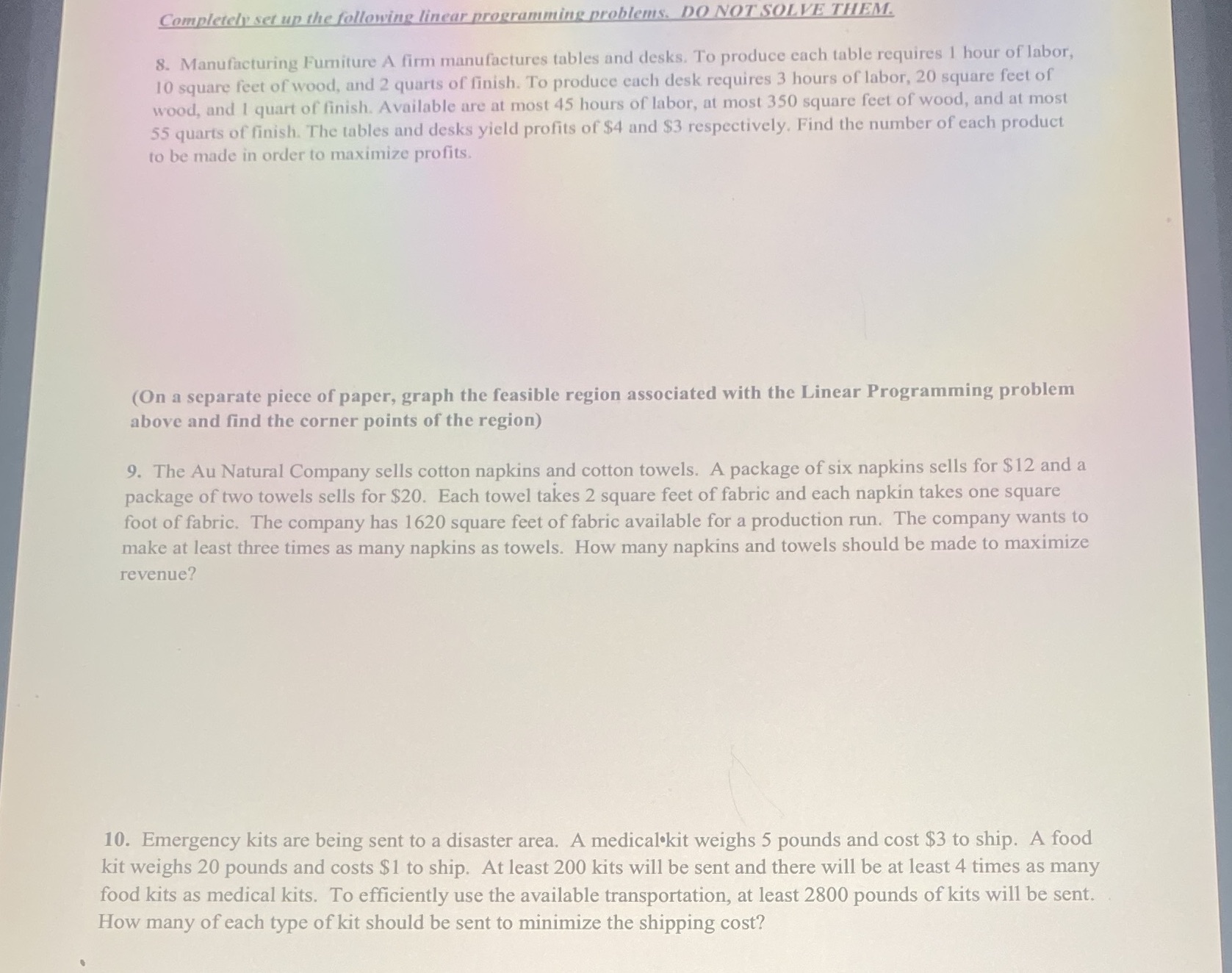 can someone help please? Completely set up the