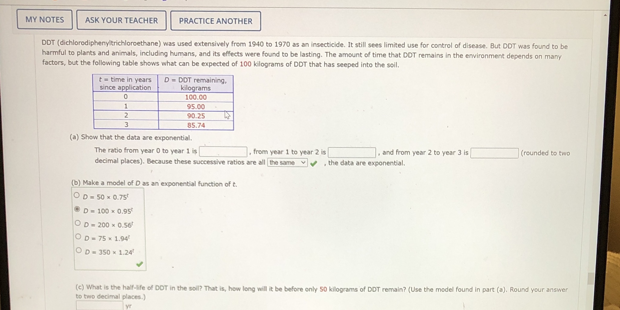 MY NOTES ASK YOUR TEACHER PRACTICE ANOTHER DDT
