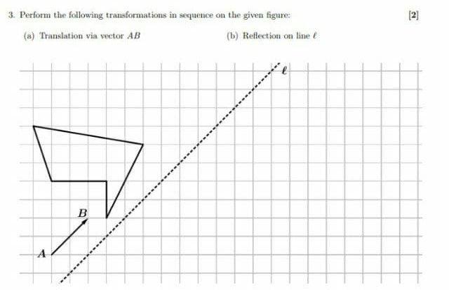 3. Perform the following transformations in