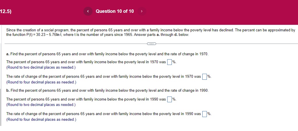 12.5) < Question 10 of 10 Since the creation of a