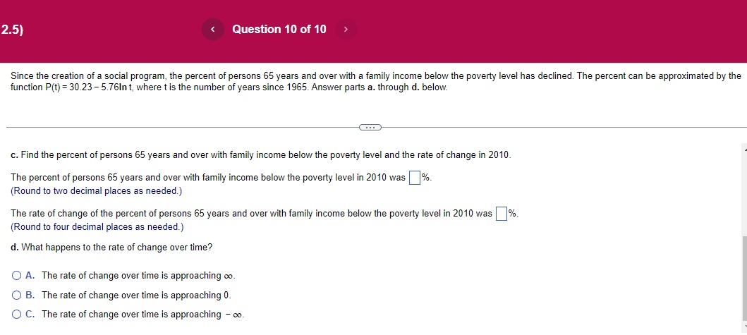 12.5) < Question 10 of 10 Since the creation of a