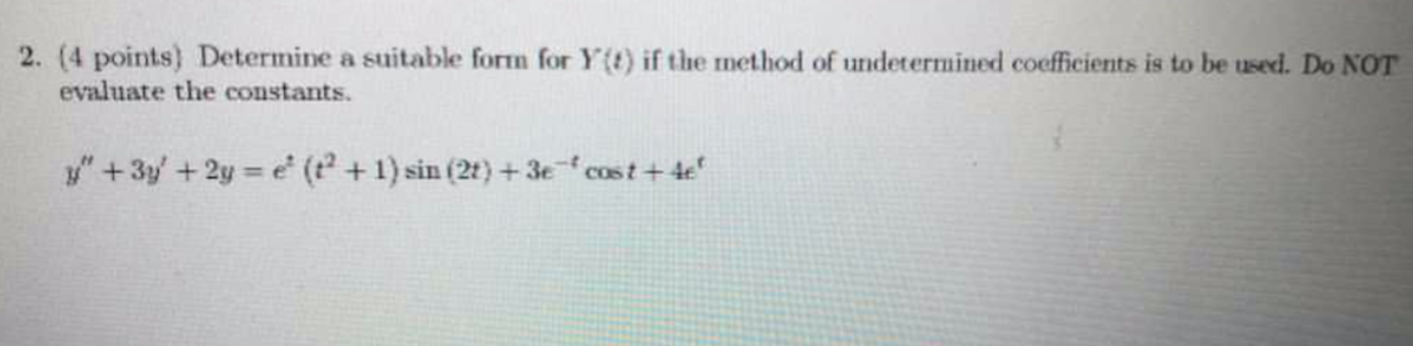 please provide answers 1) Solve this differential