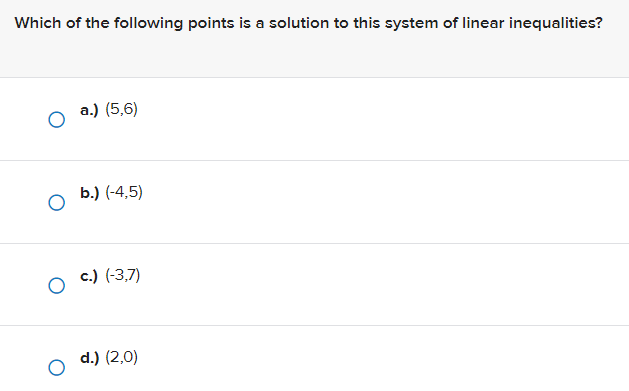 Consider the following system of linear