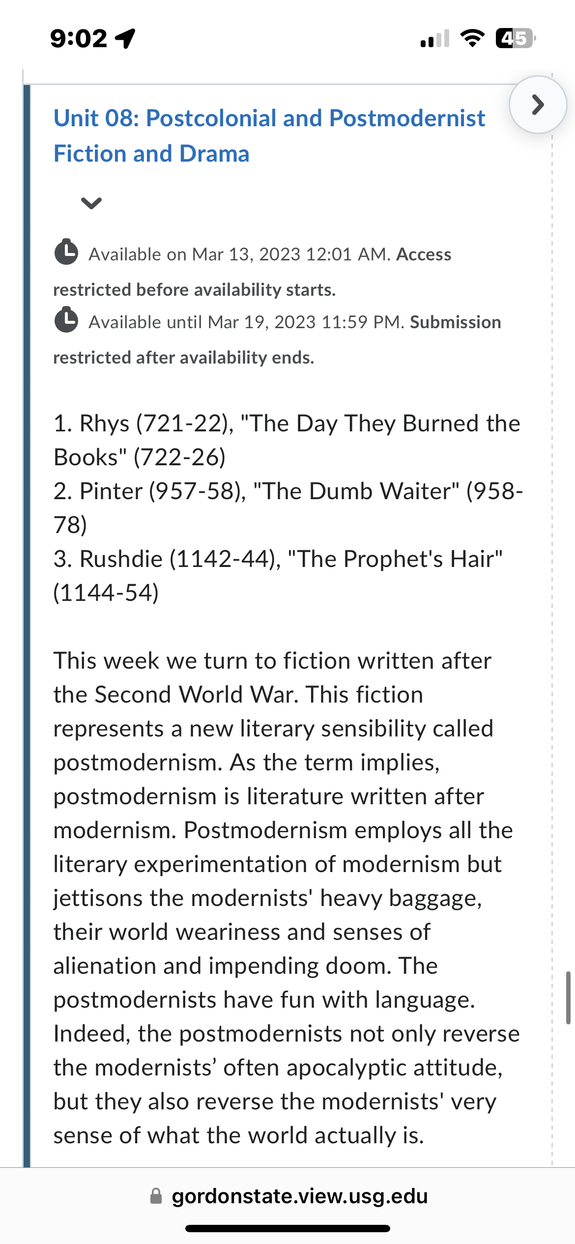 92024 . $'E The modernists believed that their