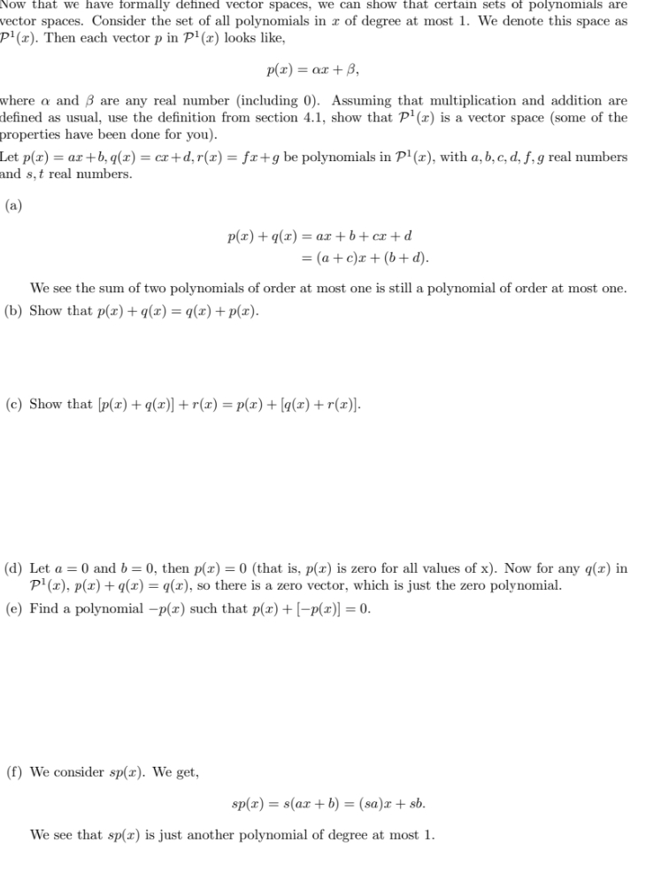 Linear Elementary Algebra Now that we have