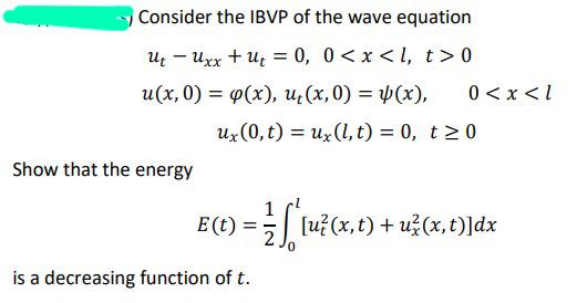 PART?AL D?FFERENT?ABLE EQUAT?ONS Consider the