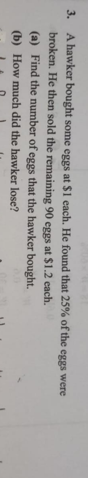 may I know how to do part a and part b? 3. A