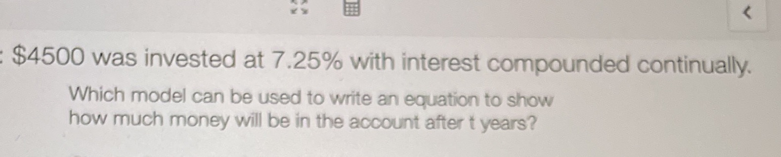 $4500 was invested at 7.25% with interest