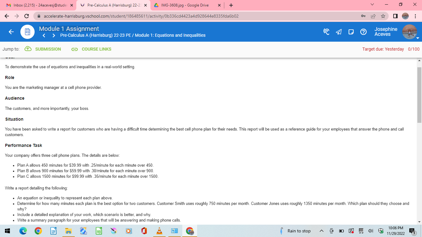 M Inbox (2,215) - 24acevesj@studer x Pre-Calculus